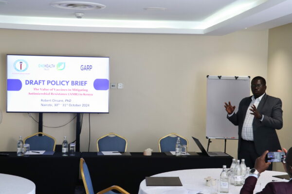 Dr. Robert Onsare giving the welcome speech