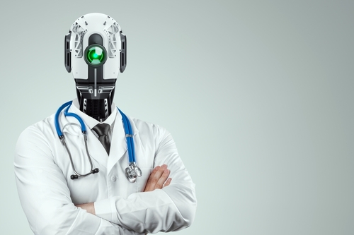 Robot dressed as a doctor