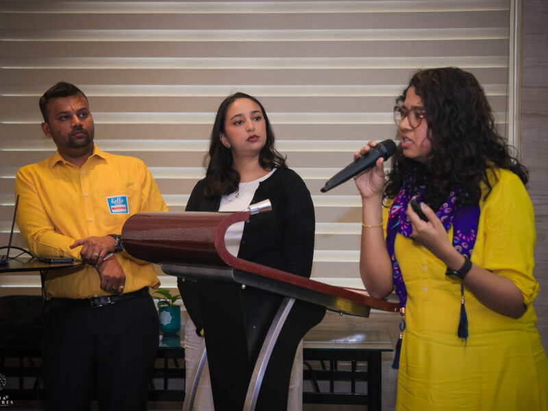 Dr. Vrinda Nampoothiri presenting on AMR and climate change 